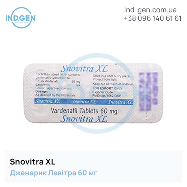 Levitra SNOVITRA XL 60 buy price reviews instructions