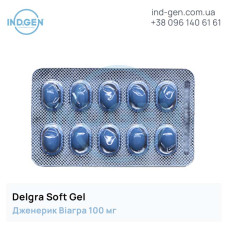 Виагра DELGRA 100 SOFTGEL купити ціна відгуки інструкції